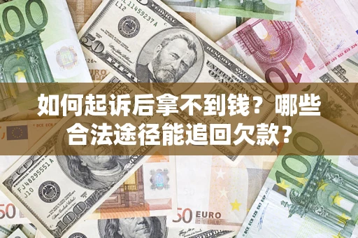 武汉如何起诉后拿不到钱？哪些合法途径能追回欠款？