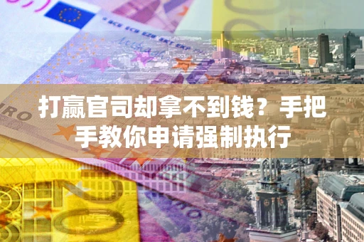 武汉打赢官司却拿不到钱？手把手教你申请强制执行
