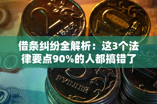 武汉借条纠纷全解析：这3个法律要点90%的人都搞错了