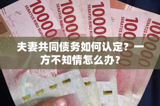 武汉夫妻共同债务如何认定？一方不知情怎么办？