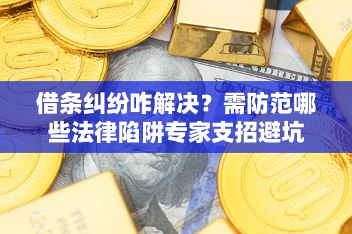武汉借条纠纷咋解决？需防范哪些法律陷阱专家支招避坑