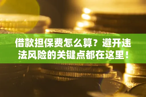 武汉借款担保费怎么算？避开违法风险的关键点都在这里！