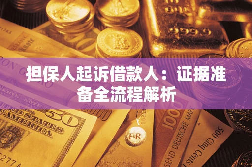 武汉担保人起诉借款人：证据准备全流程解析