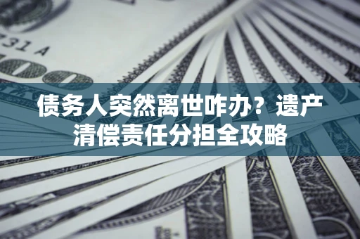 武汉债务人突然离世咋办？遗产清偿责任分担全攻略
