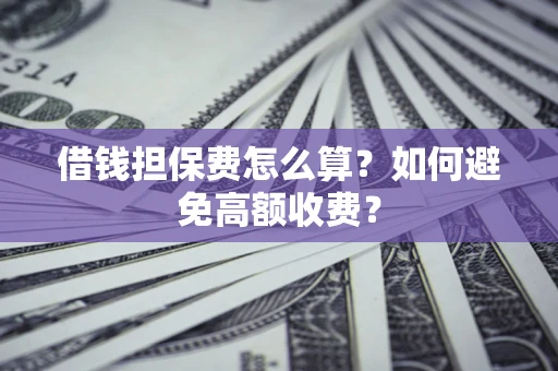 武汉借钱担保费怎么算？如何避免高额收费？