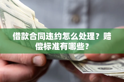 武汉借款合同违约怎么处理？赔偿标准有哪些？