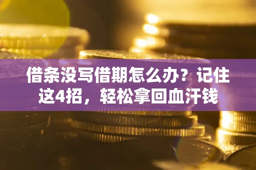 武汉借条没写借期怎么办？记住这4招，轻松拿回血汗钱