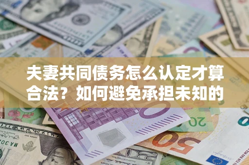 武汉夫妻共同债务怎么认定才算合法？如何避免承担未知的债务风险？